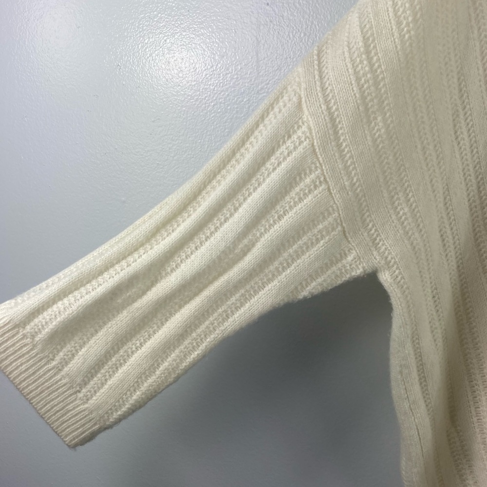 Repeat Cashmere Cream Oversized Knit Sweater View 4